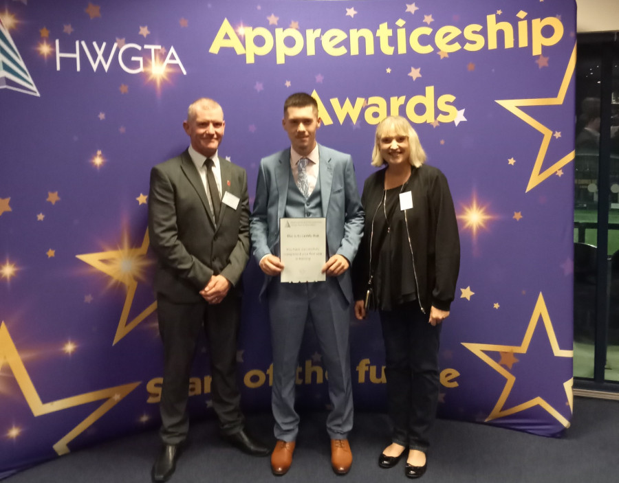 NTM Apprentice Hayden Receives HWGTA Award
